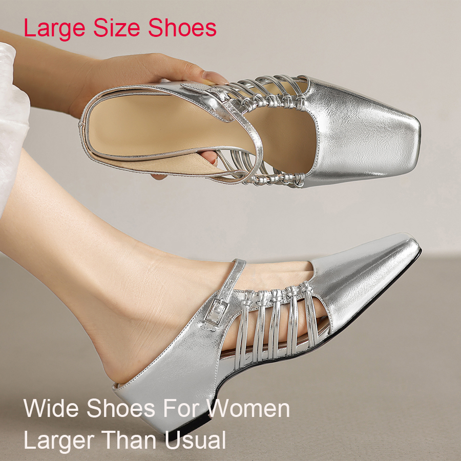 Wide Fit Heels - Wide Shoes For Womens, Genuine Leather