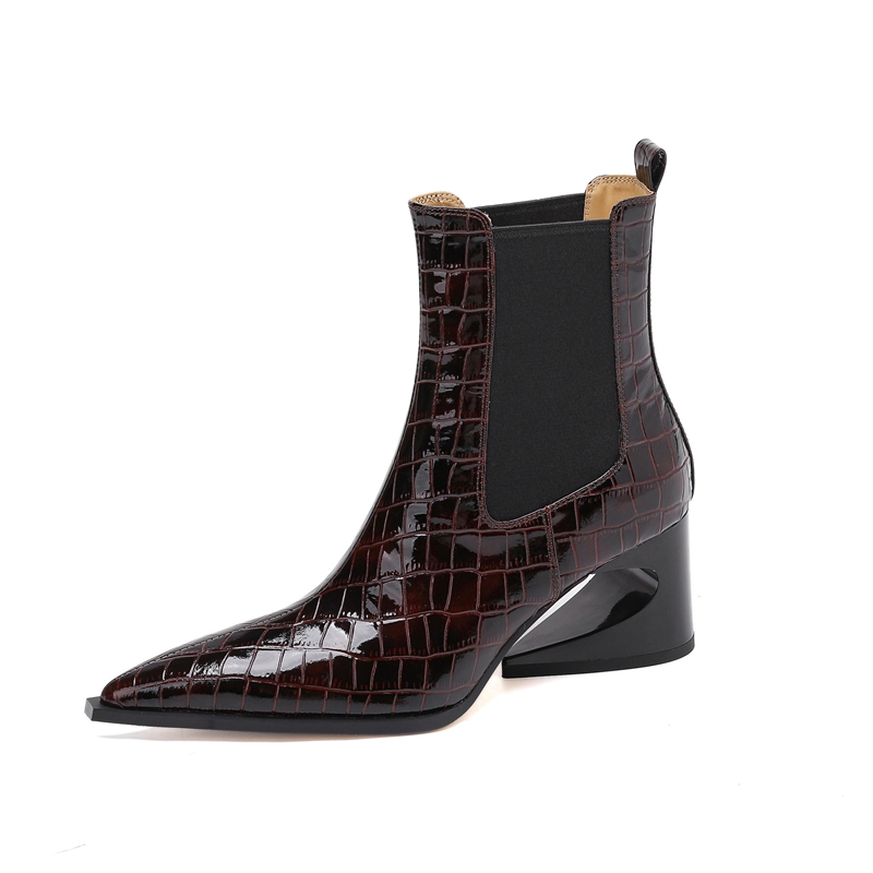 Women's New Leather Embossed P - Women'S Shoes Chelsea reseña y precio