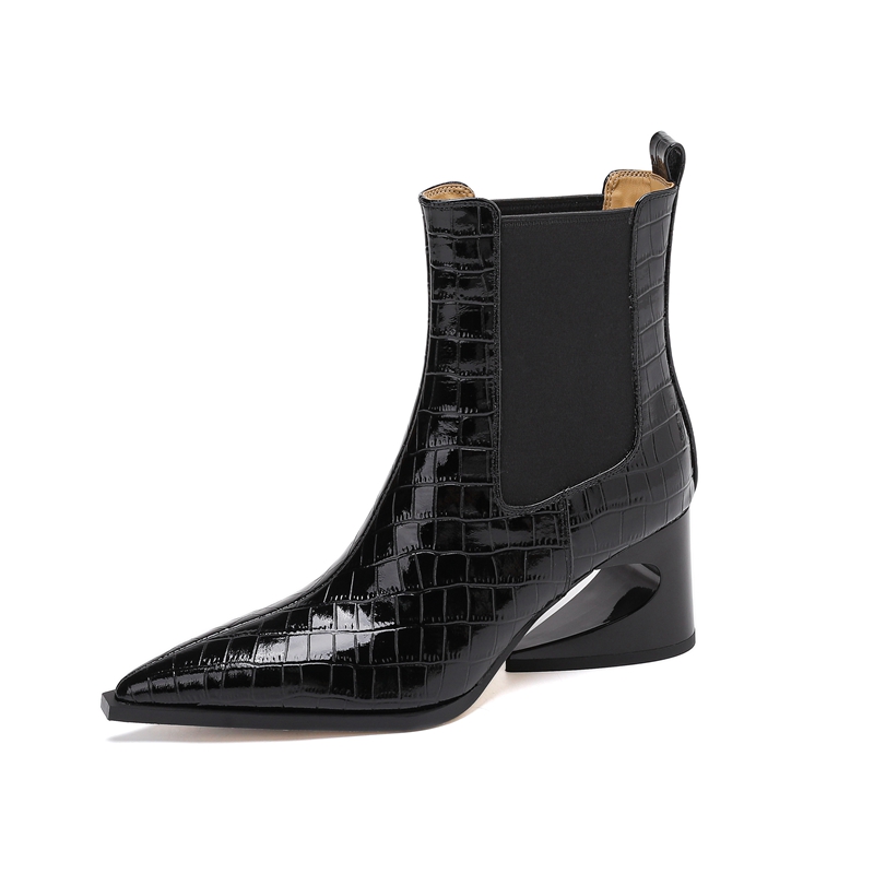 Women's New Leather Embossed P - Women'S Shoes Chelsea reseña y precio