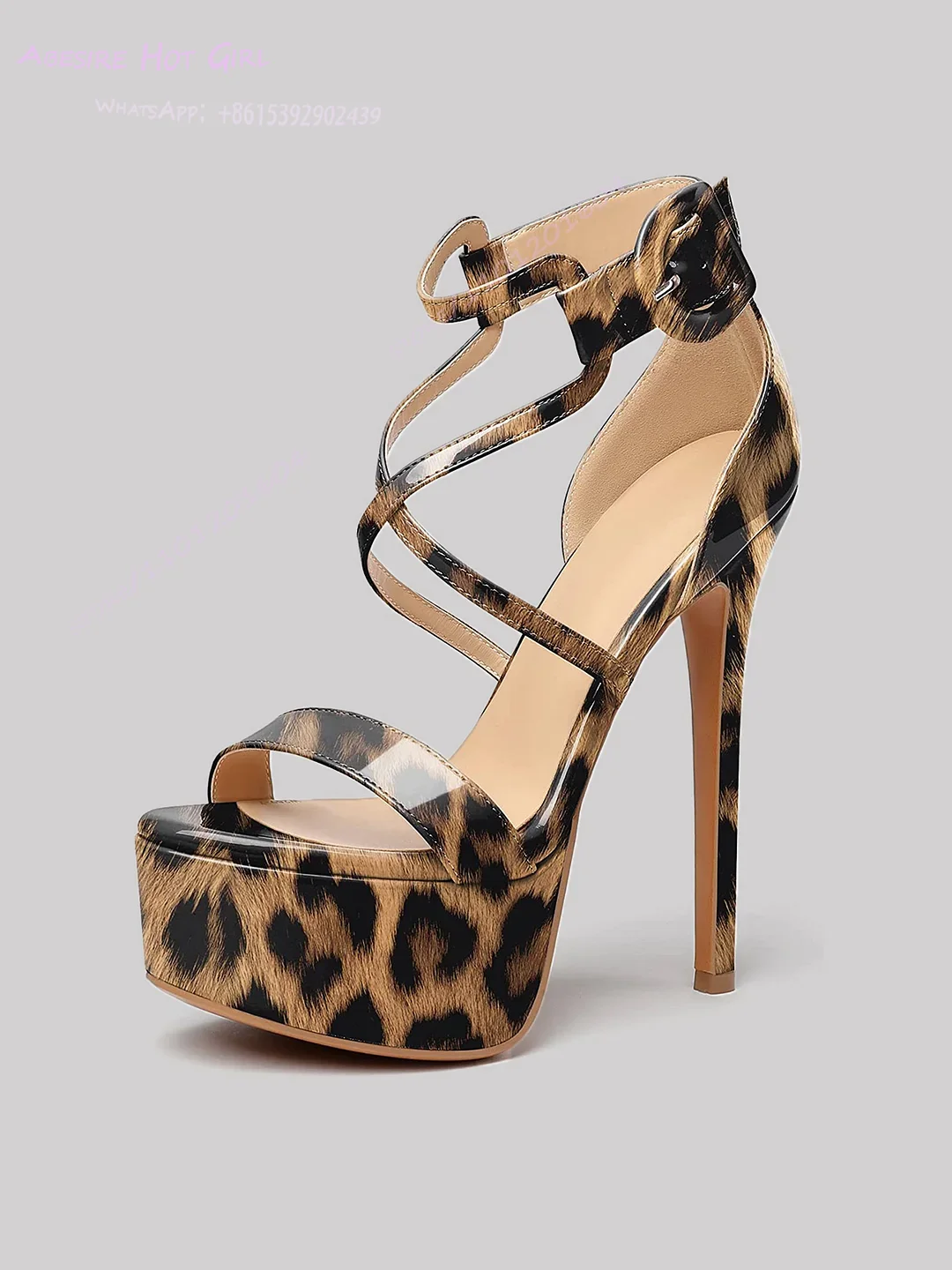 Leopard Print Brown Patent Lea - Patent Leather Pump reseña y precio
