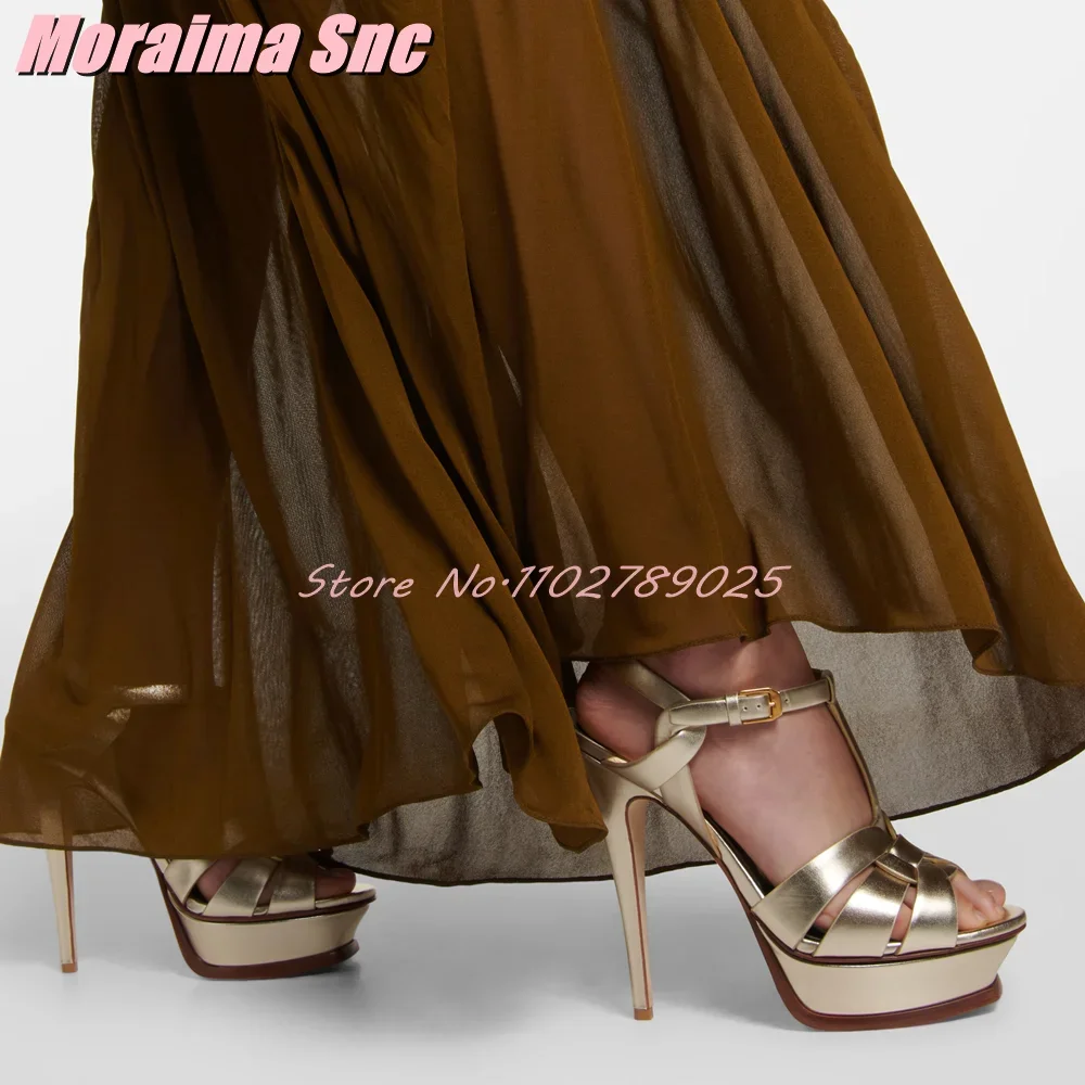 Platform Waeve T-strap Square  - Wide Fit Heels reseña y precio