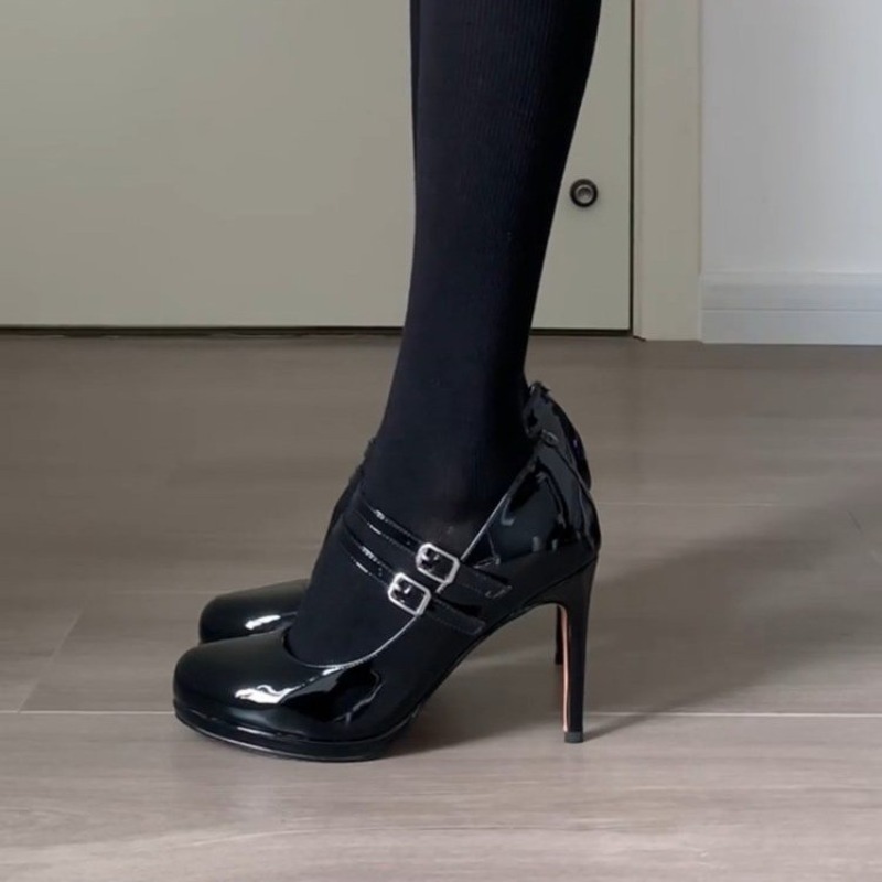 2025 Brand New Vintage y2k Bla - Patent Leather Pump reseña y precio
