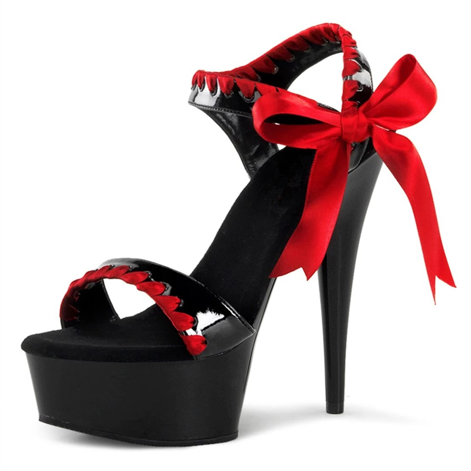 Neo Gothic Heels 15cm - Black  - Wide Fit Heels reseña y precio