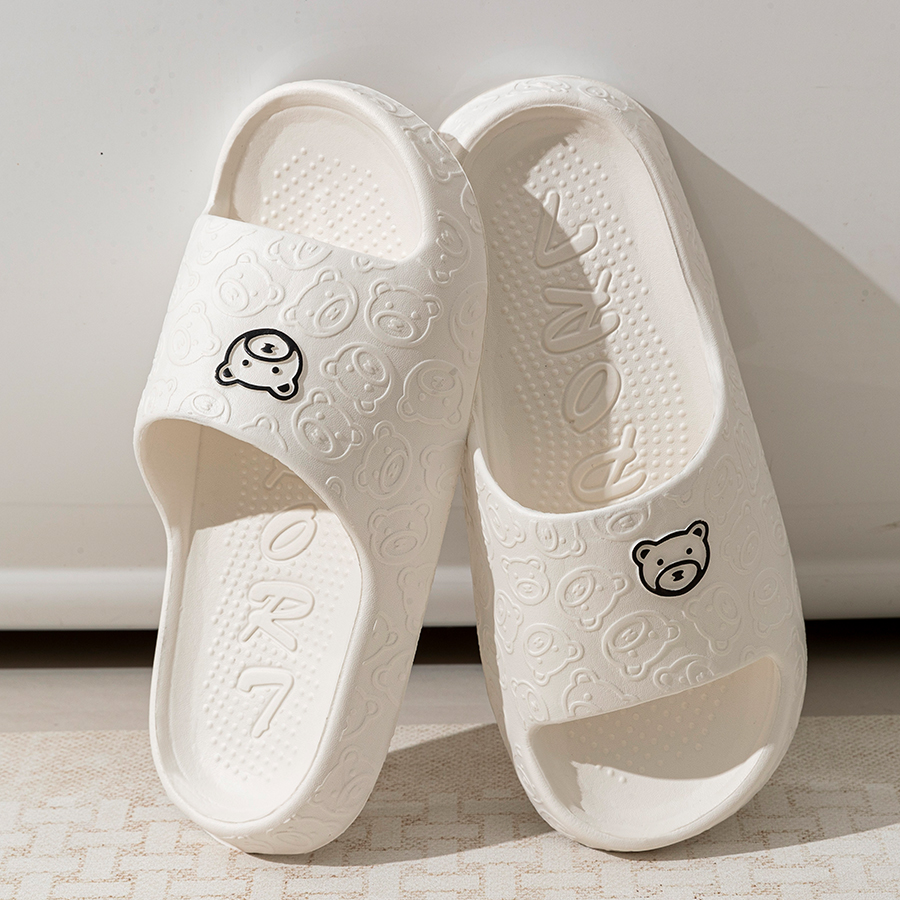 Printting Cute Bear Women Slip - Women'S Shoes To Men'S Size reseña y precio