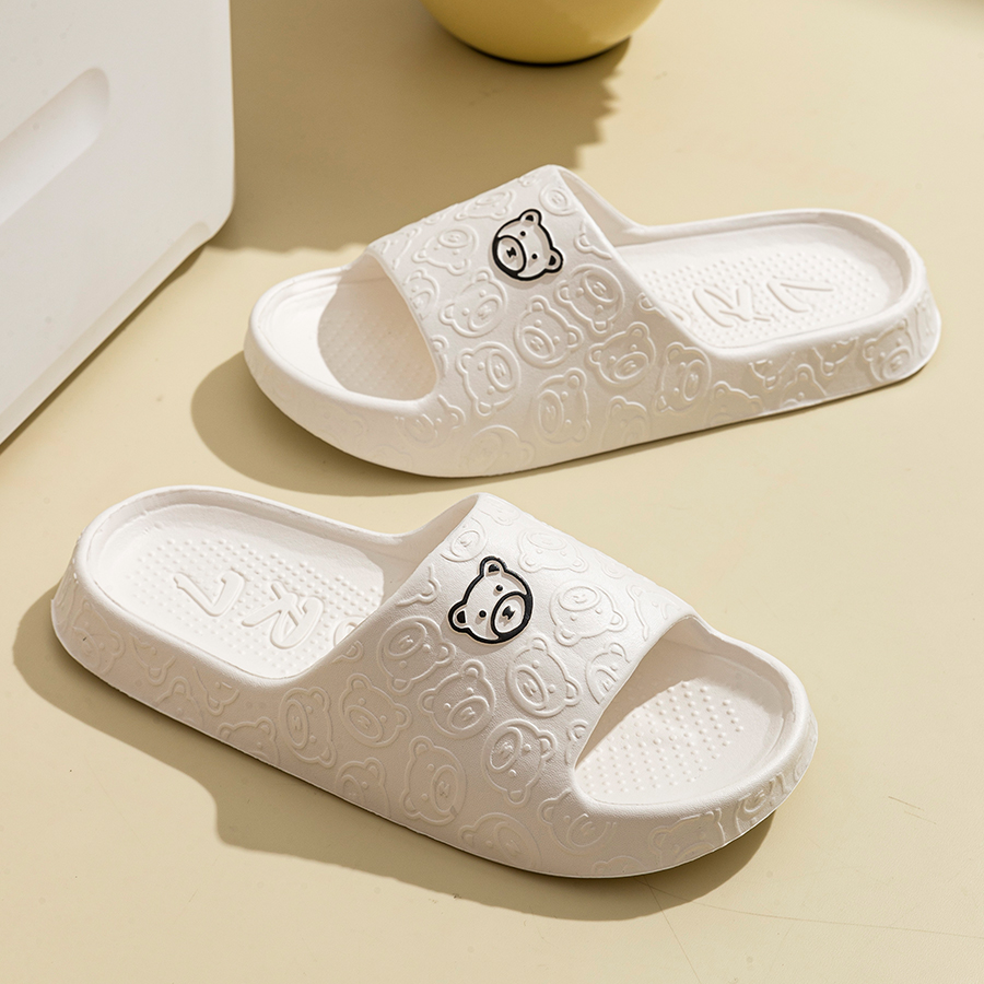 Printting Cute Bear Women Slip - Women'S Shoes To Men'S Size reseña y precio