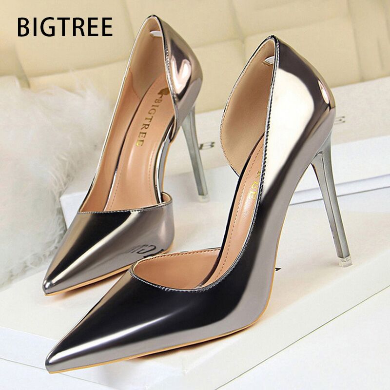 BIGTREE Shoes Sexy Woman Pumps - Patent Leather Pump reseña y precio