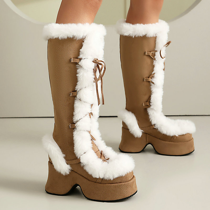 Lolita Style Furry Platform Bo - Women'S Shoes Chelsea reseña y precio