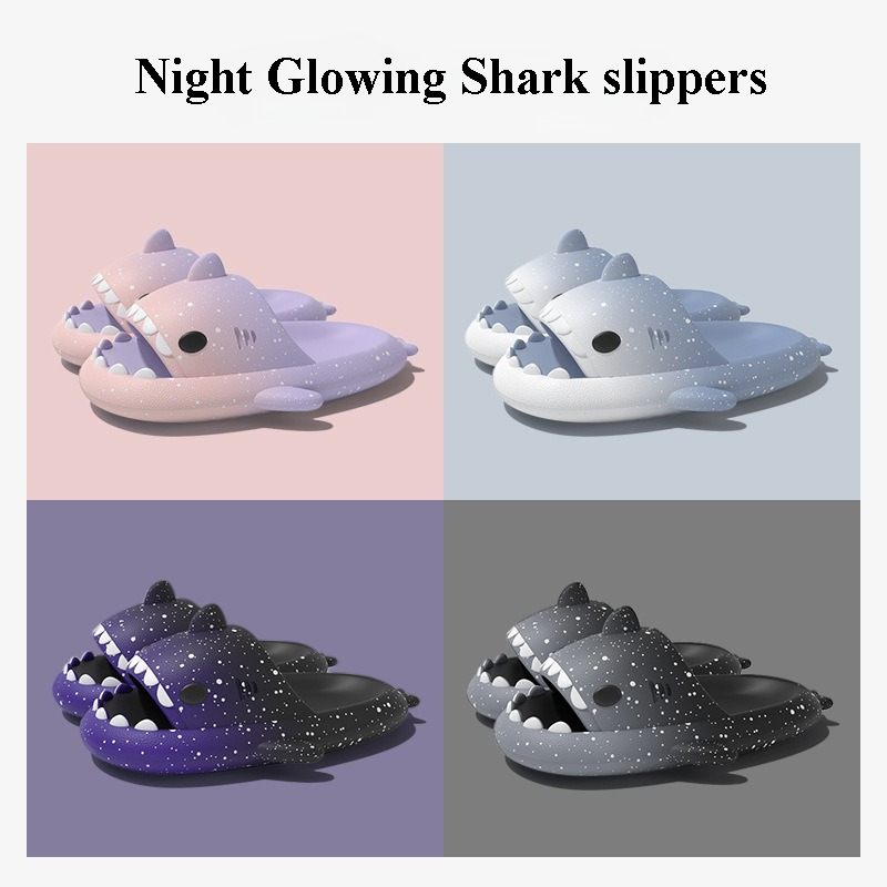 Cute Cartoon Shark Slippers Fo - Women'S Shoes To Men'S Size reseña y precio