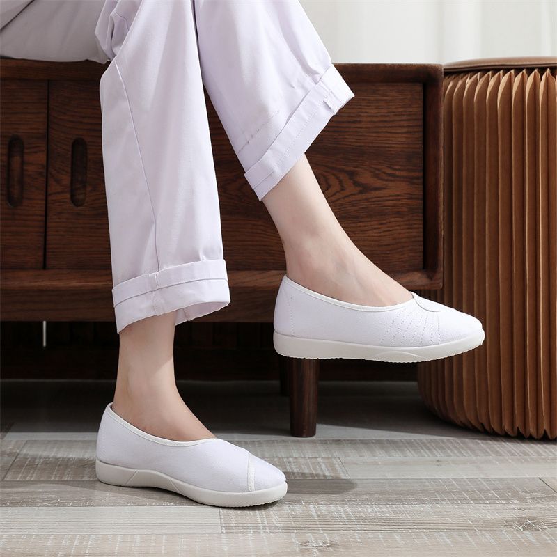 Soft Cloth Work Shoes Women Wh - Women'S Shoes For Standing All Day reseña y precio