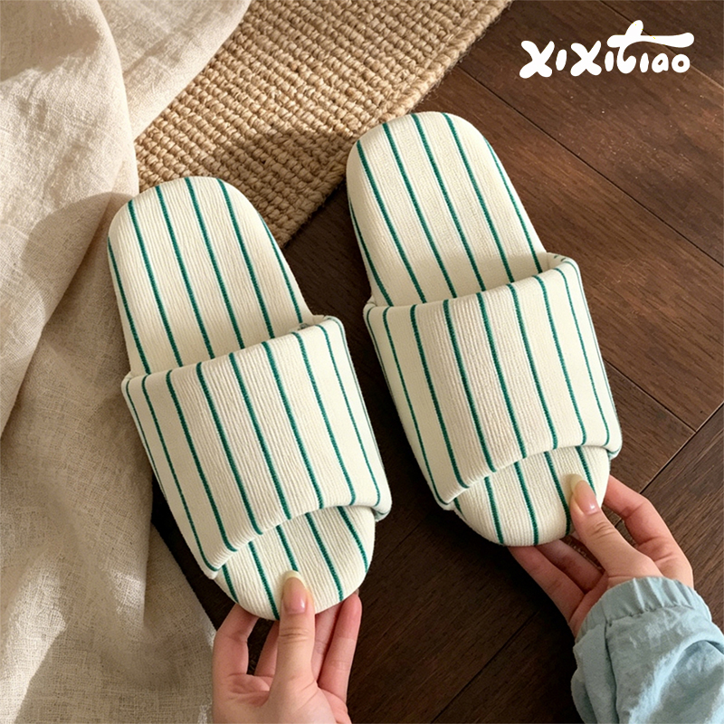 XIXITIAO Stripe Indoor Slipper - Women'S Shoes To Men'S Size reseña y precio