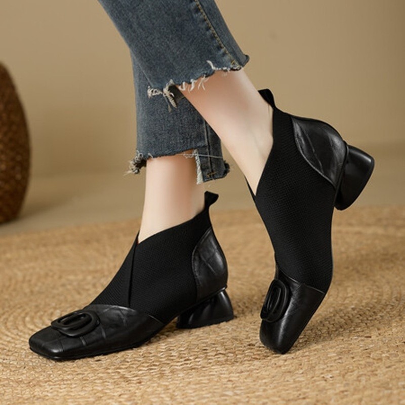 Autumn New Classic Solid Color - Women'S Shoes Chelsea reseña y precio