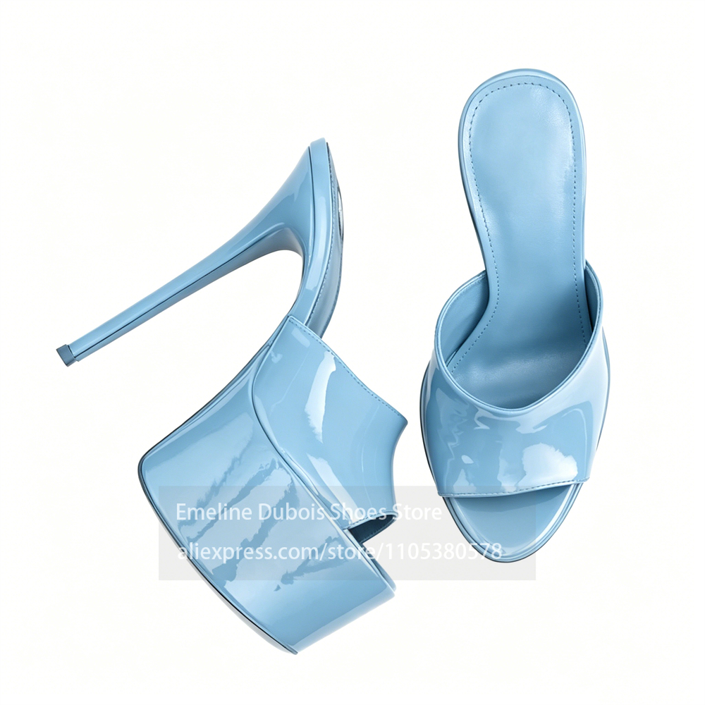 Multicolor Glossy Patent Leath - Wide Fit Heels reseña y precio