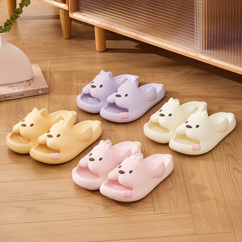 Cute Dog Cartoon Slippers Wome - Women'S Shoes To Men'S Size reseña y precio