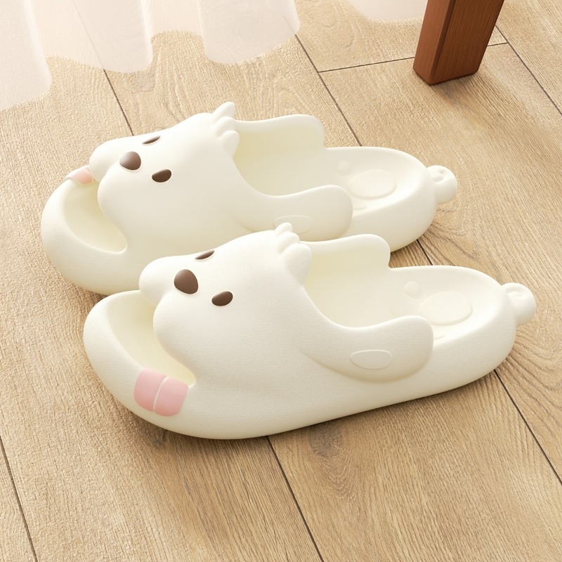 Cute Dog Cartoon Slippers Wome - Women'S Shoes To Men'S Size reseña y precio