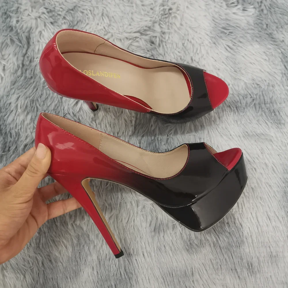 Women Stilettos Sexy Pumps 14c - Patent Leather Pump reseña y precio