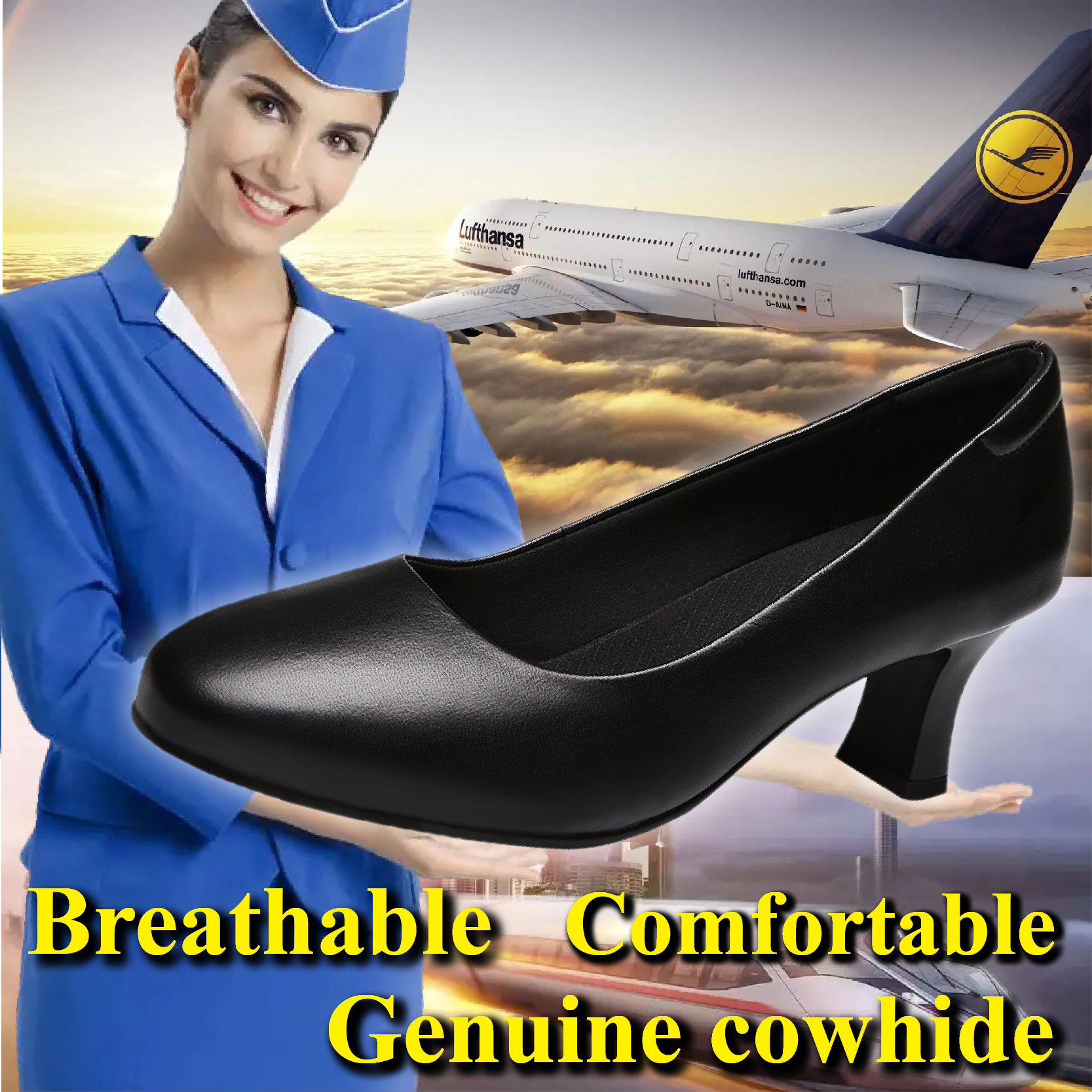 5.5cm Comfort Genuine Cow Leat - Women'S Shoes For Crews reseña y precio