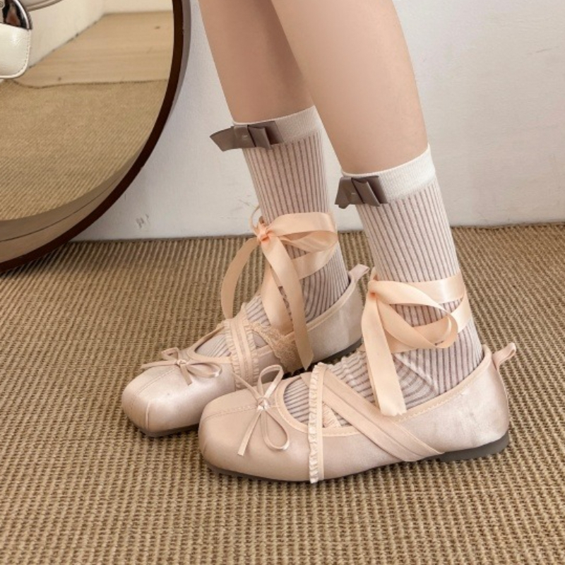 New Spring Comfortable Lace-up - Ballet Flat Women reseña y precio