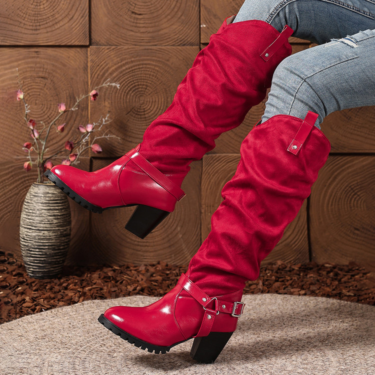 Pleated Women's Knee High Boot - Women'S Shoes Easy Street reseña y precio