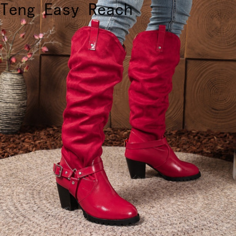 Pleated Women's Knee High Boot - Women'S Shoes Easy Street reseña y precio