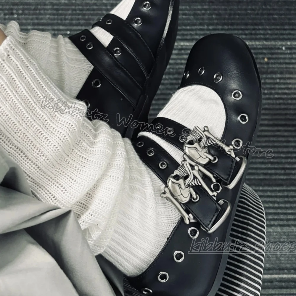 Gothic Ballet Pumps Punk Rock  - Ballet Flat Women reseña y precio