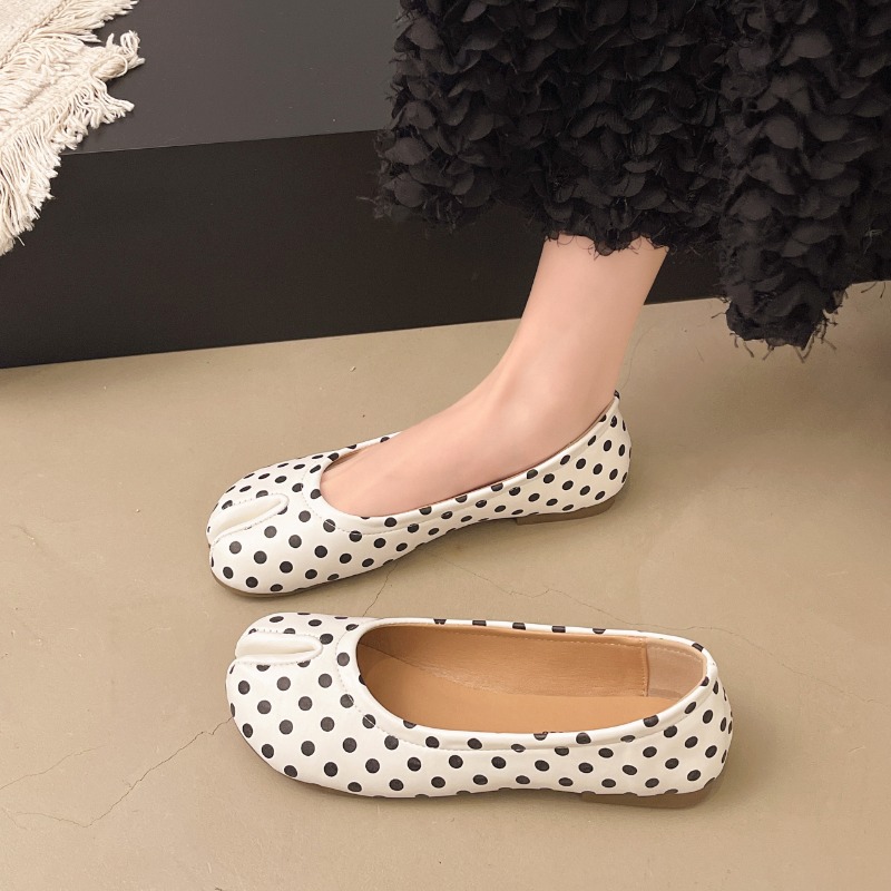 Women Split Toe Flats Polka Do - Women'S Shoes For Standing All Day reseña y precio