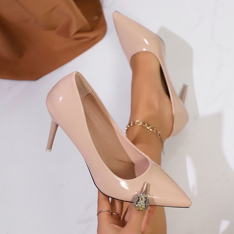 Patent Leather Nude High Heels - Patent Leather Pump reseña y precio