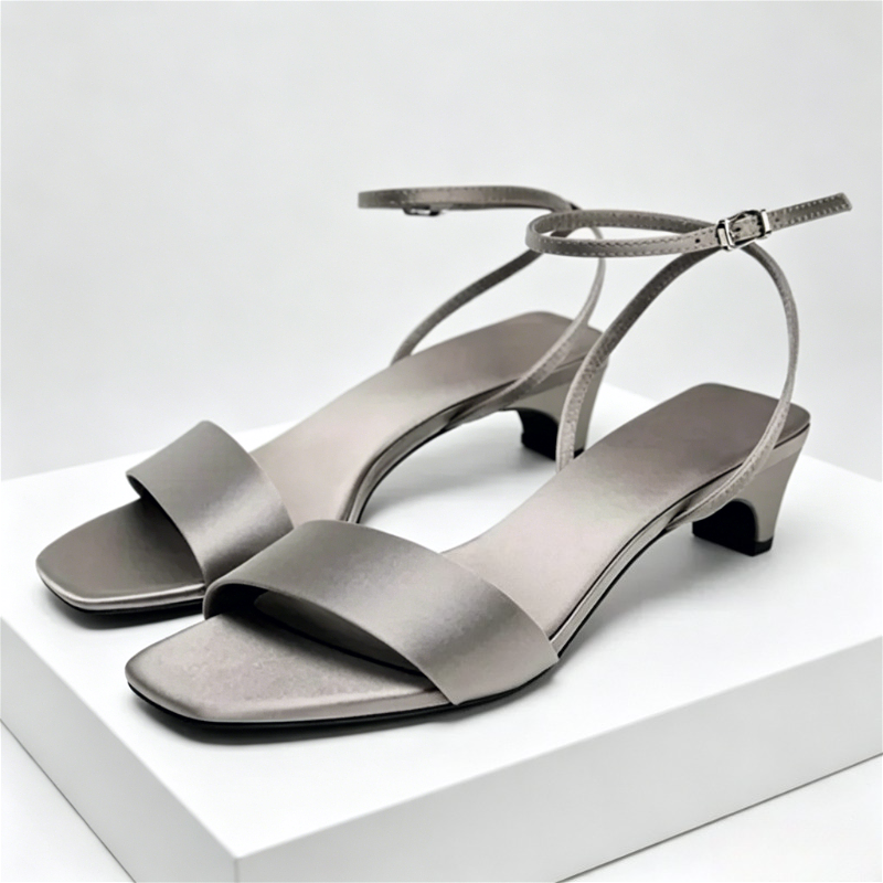Elegant Square Toe Ankle Strap - Wide Fit Heels reseña y precio