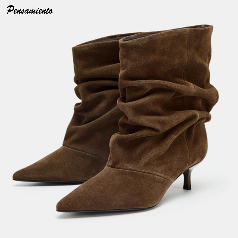Ins style Fashion Pleated Desi - Women'S Shoes Chelsea reseña y precio