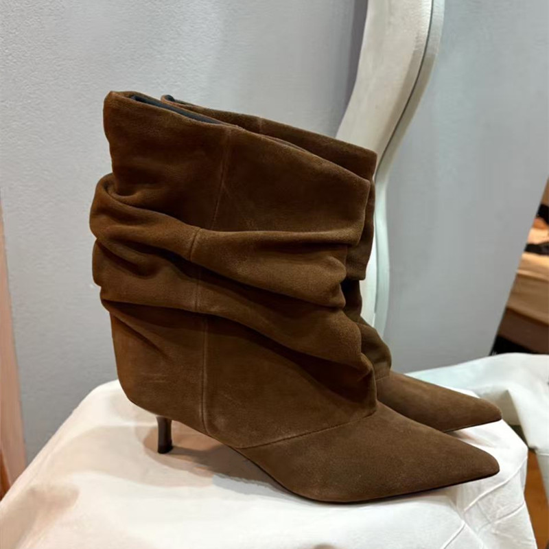 Ins style Fashion Pleated Desi - Women'S Shoes Chelsea reseña y precio