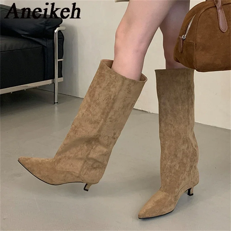 Aneikeh Autumn Winter Pointed  - Women'S Shoes Chelsea reseña y precio