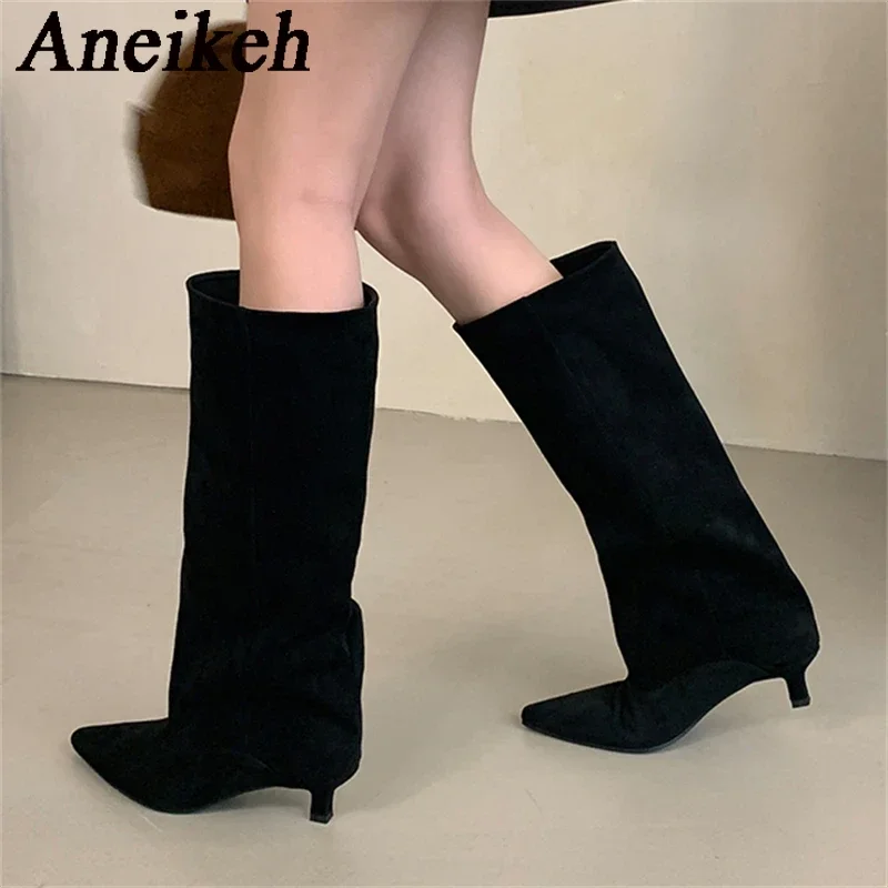 Aneikeh Autumn Winter Pointed  - Women'S Shoes Chelsea reseña y precio