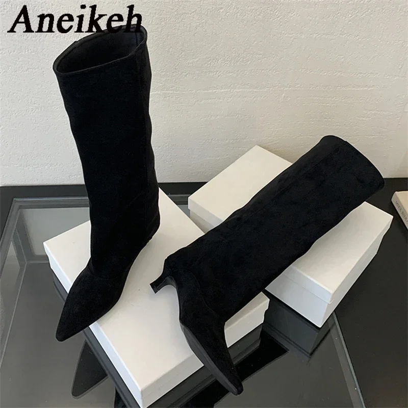 Aneikeh Autumn Winter Pointed  - Women'S Shoes Chelsea reseña y precio