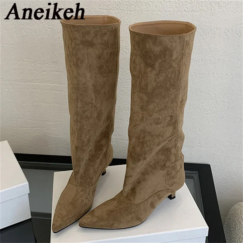 Aneikeh Autumn Winter Pointed  - Women'S Shoes Chelsea reseña y precio