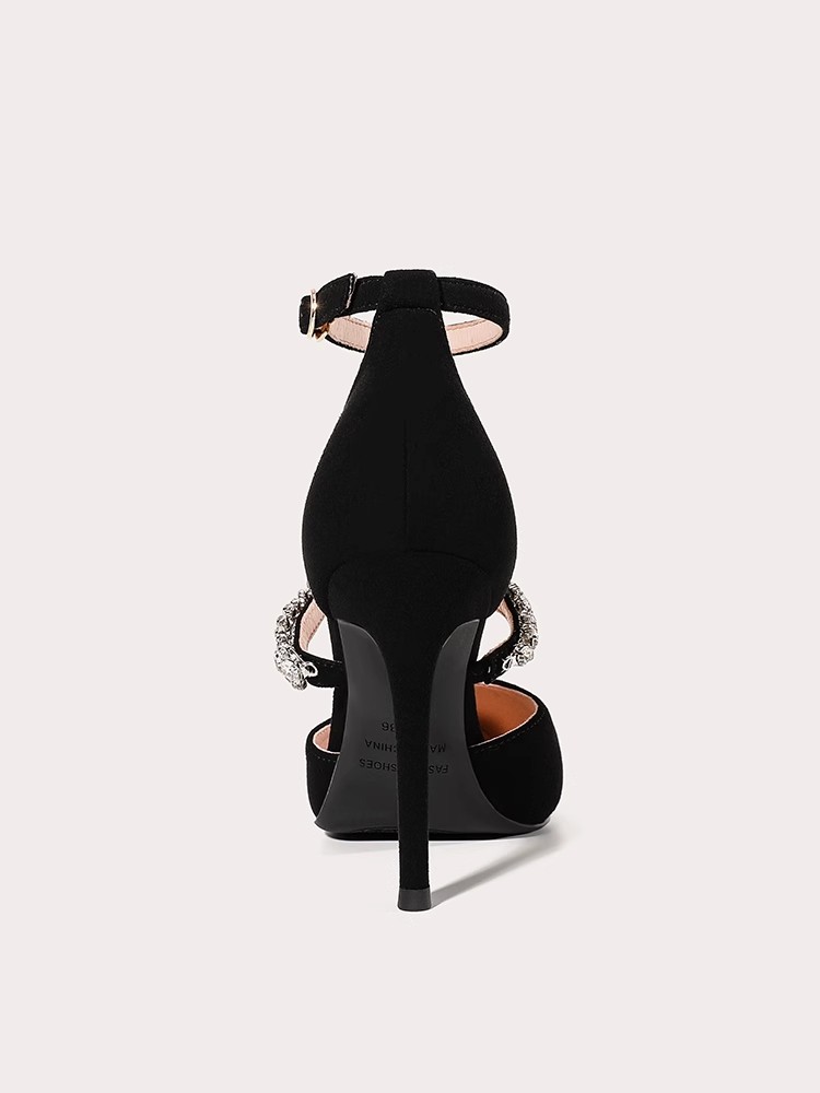 Low-heeled thin high-heeled we - Wide Fit Heels reseña y precio