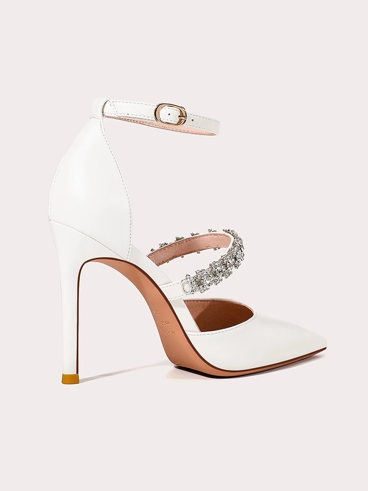 Low-heeled thin high-heeled we - Wide Fit Heels reseña y precio