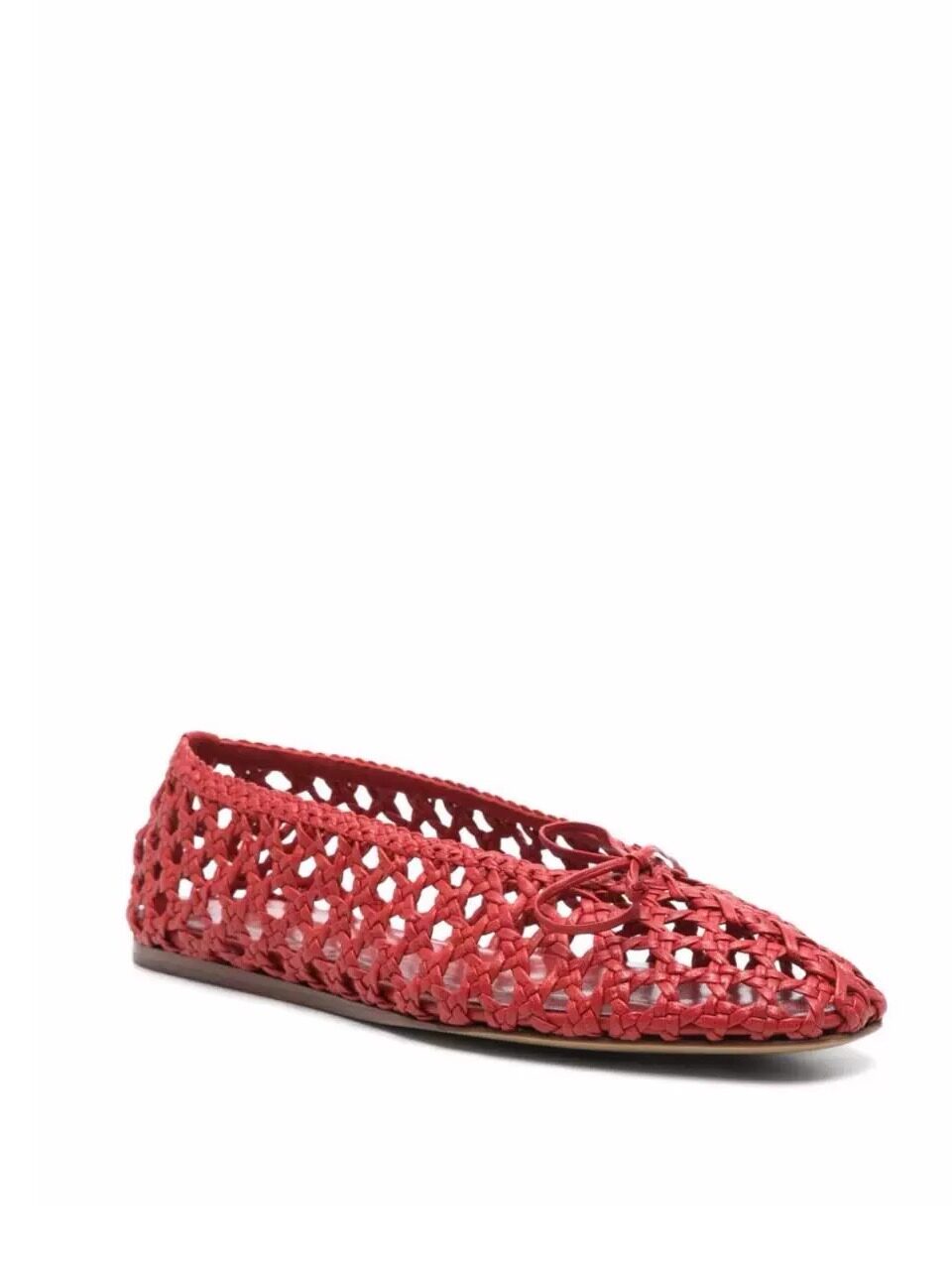 Women's Red Crochet Mesh Balle - Ballet Flat Women reseña y precio