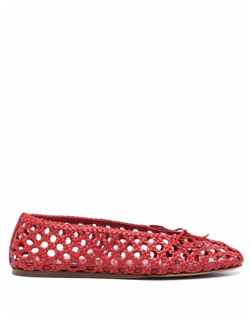 Women's Red Crochet Mesh Balle - Ballet Flat Women reseña y precio