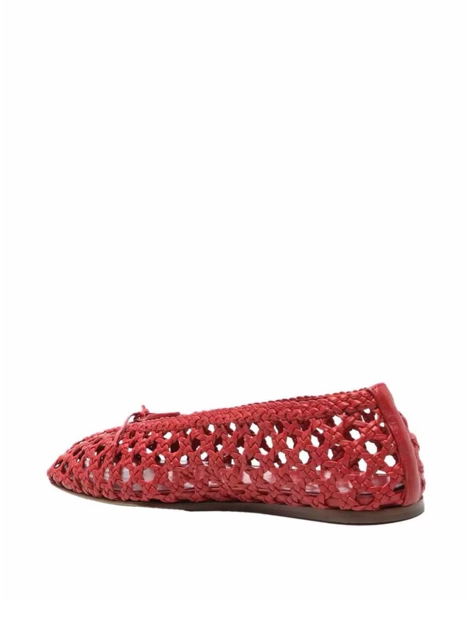 Women's Red Crochet Mesh Balle - Ballet Flat Women reseña y precio